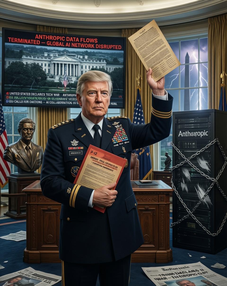 谈判破裂。当地时间2月27日，美国国防部与人工智能公司Anthropic的博弈走