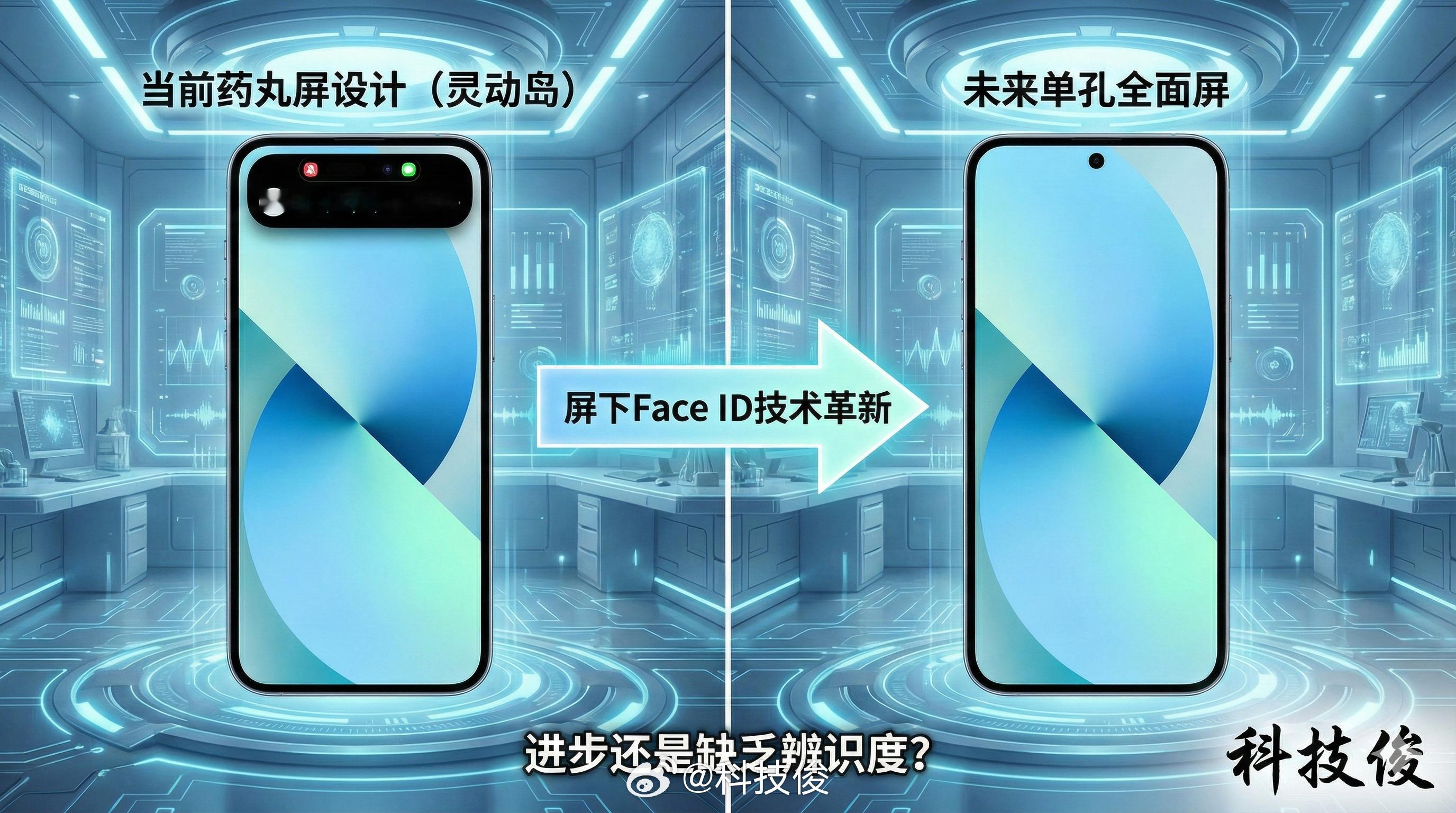 iPhone18Pro外观放弃药丸屏传了这么久，iPhone 18 Pro 终于