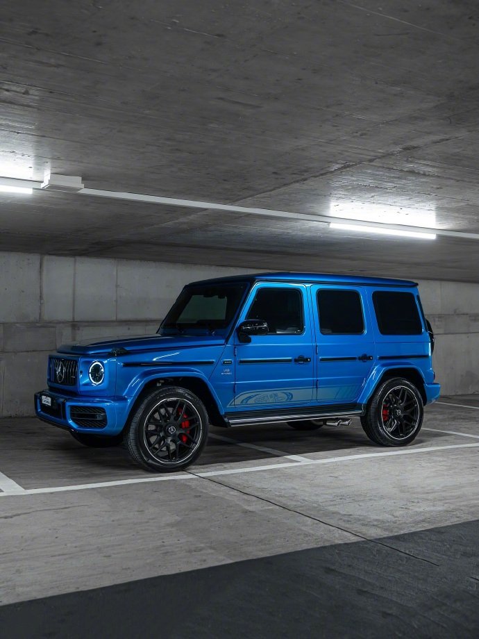 梅赛德斯-AMG G63苏伊士海蓝，很少见的颜色！全球汽车
