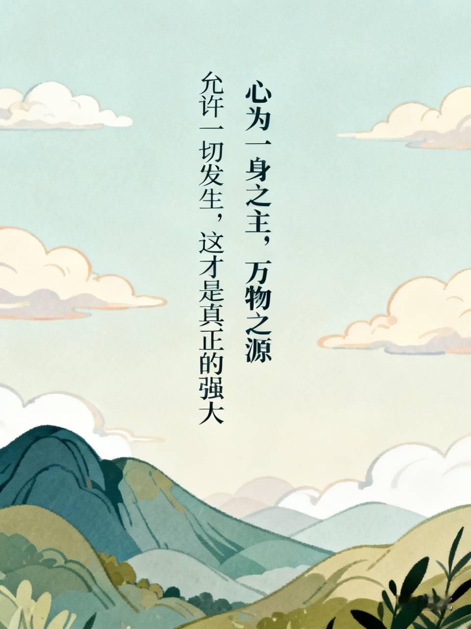 今日的人生感悟，让我想到两句话。一句是“允许一切发生，这才是真正的强大”。生活里