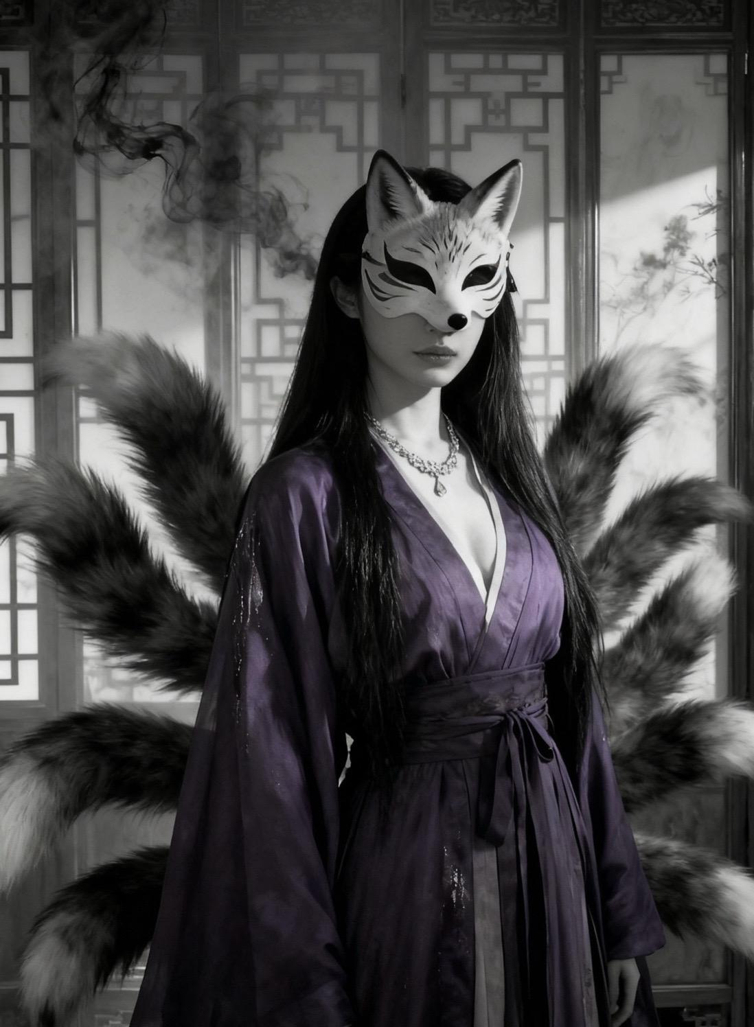 光漏进来时，魂魄正从人骨里蜕成狐形。