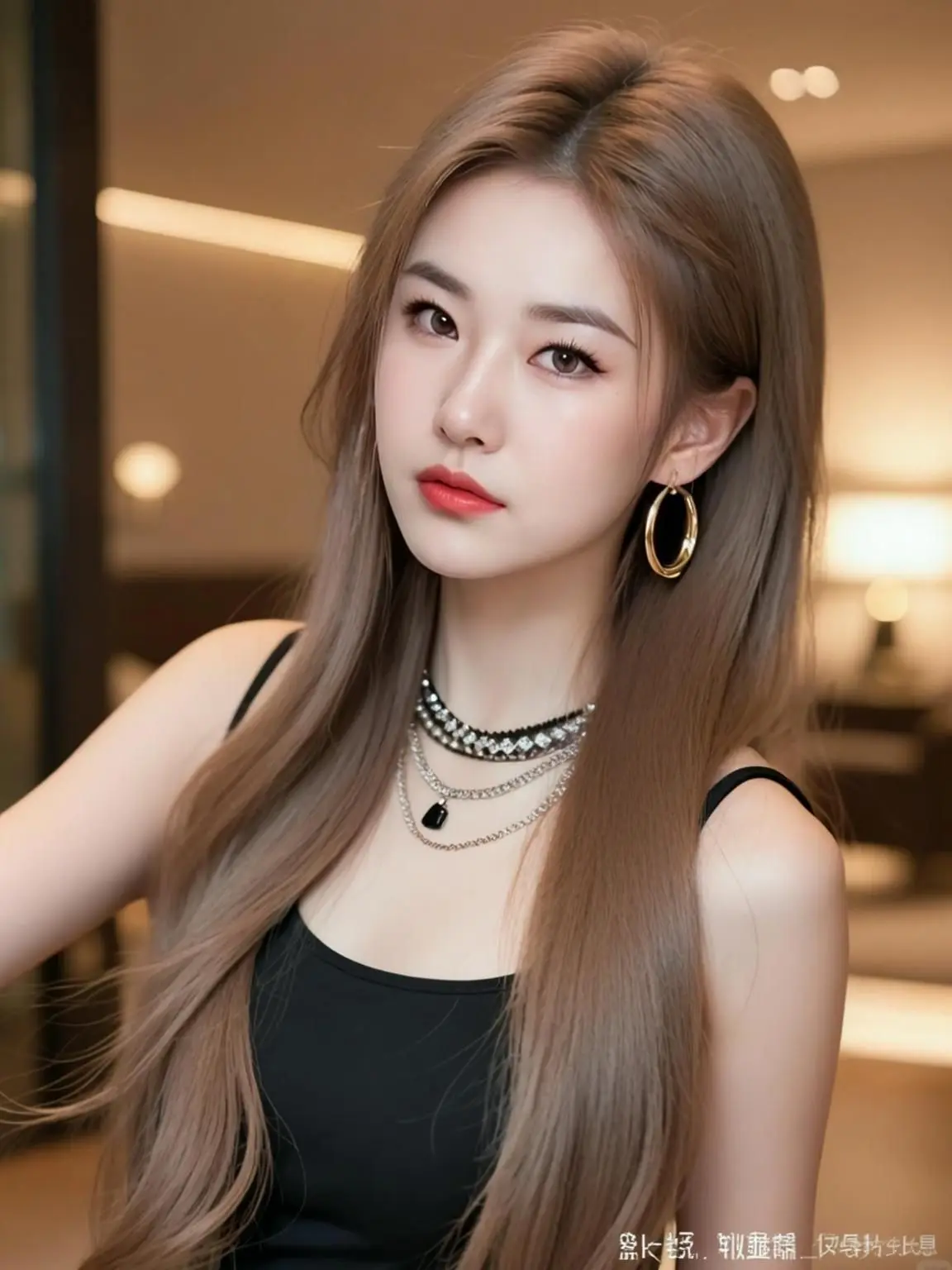 AI棕发时尚照 随变ai随便玩