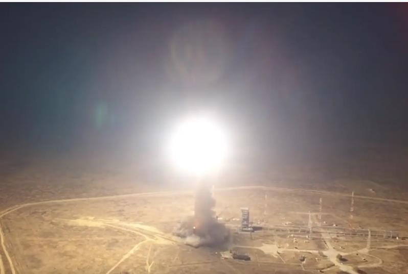 乌克兰军方号称被其摧毁的俄罗斯卡普斯京亚尔试验场今日测试新型弹道导弹
   头几