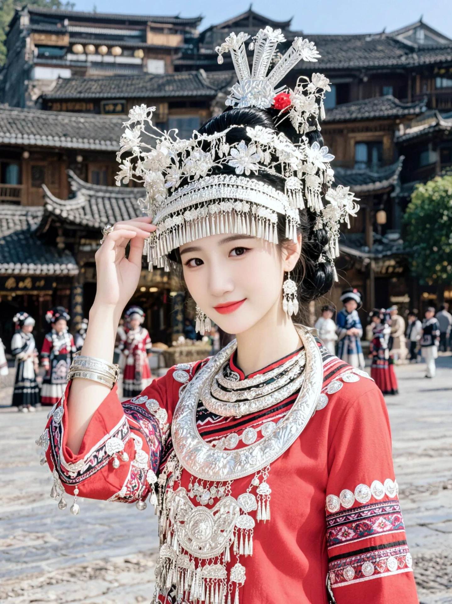 AI苗族风情写真