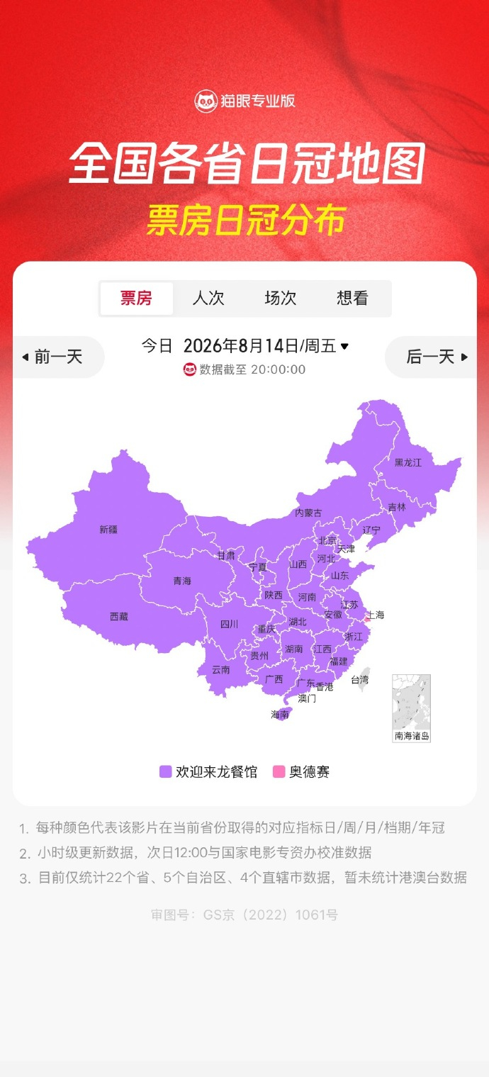 昨天票房榜只有上海的第一是《奥德赛》 