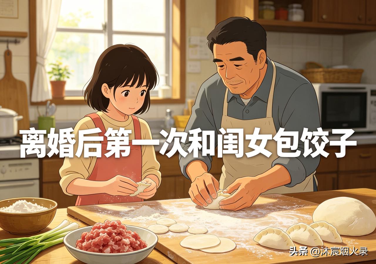 今天在家没事，买了几斤五花肉末、一把小葱，准备包饺子。
 
离婚以后，我很少自己