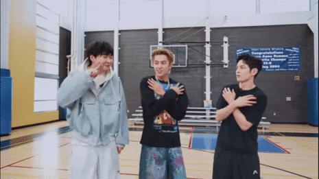 王鹤棣王润泽王广三个男人一台戏 王鹤棣、王润泽、王广同框，投篮游戏状况百出，默契