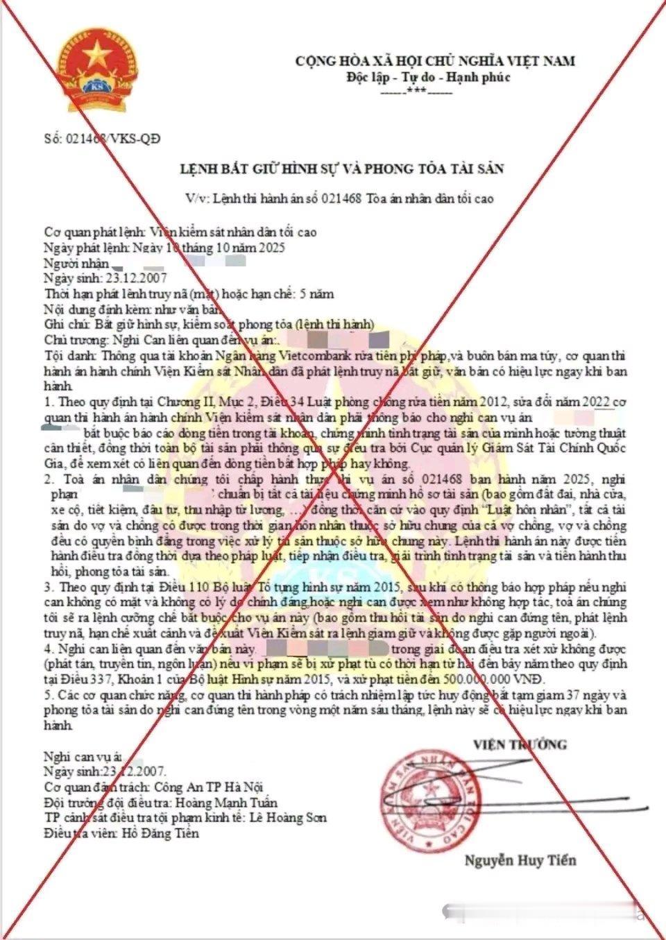 近年来越南“线上绑架”案件频发，受害者多是高中生、大学生。2024年至今，越南境