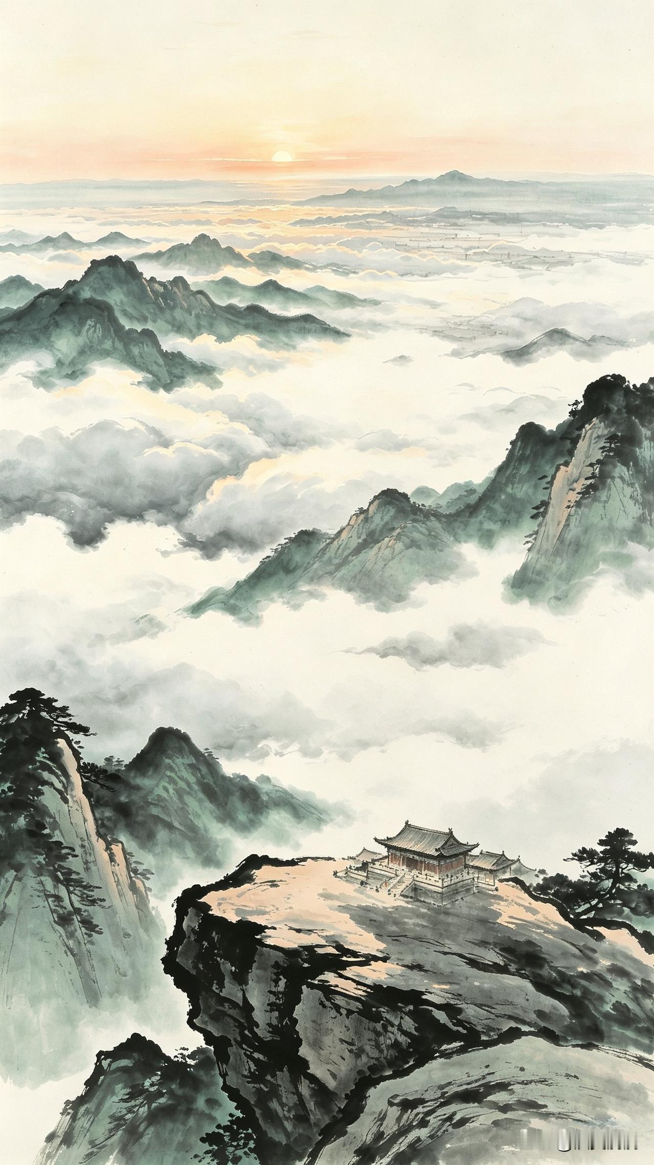 《心闲即远，会心不必在林泉；身安即归，放眼何处非山海》

雨有云霭，月有窗台，