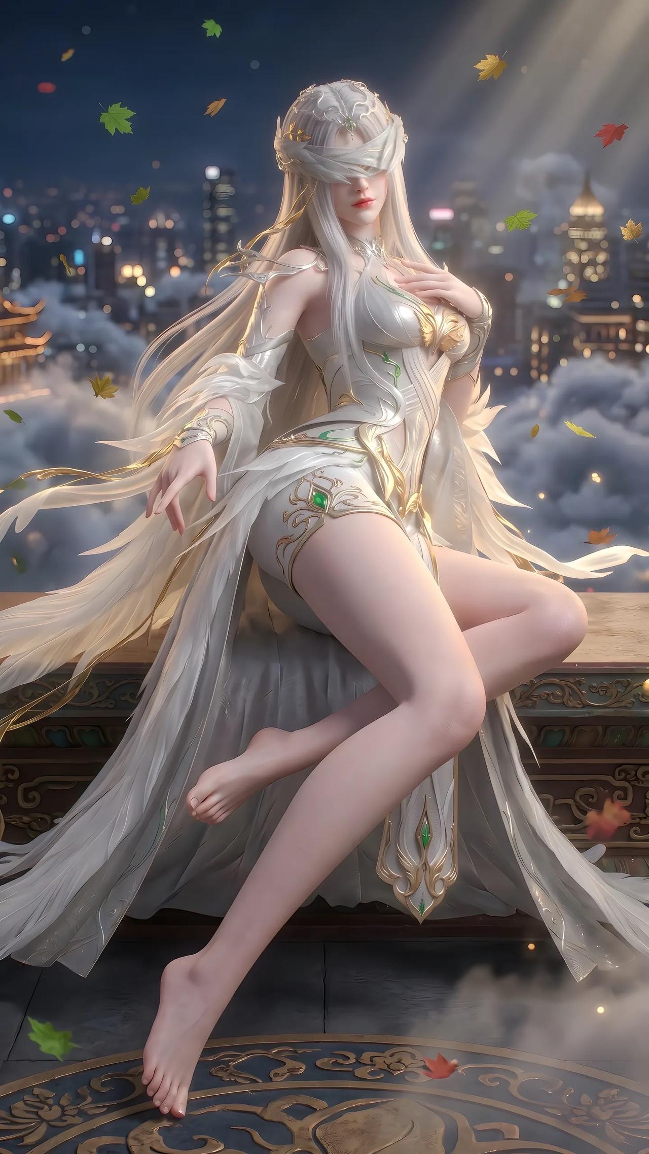 美图壁纸共享完美世界剧场版！白发柳神终于登场✨。哇塞，这个柳神新造型简直是王炸级