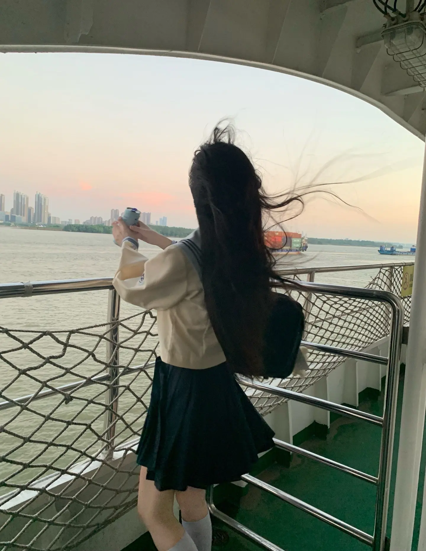 一起吹风