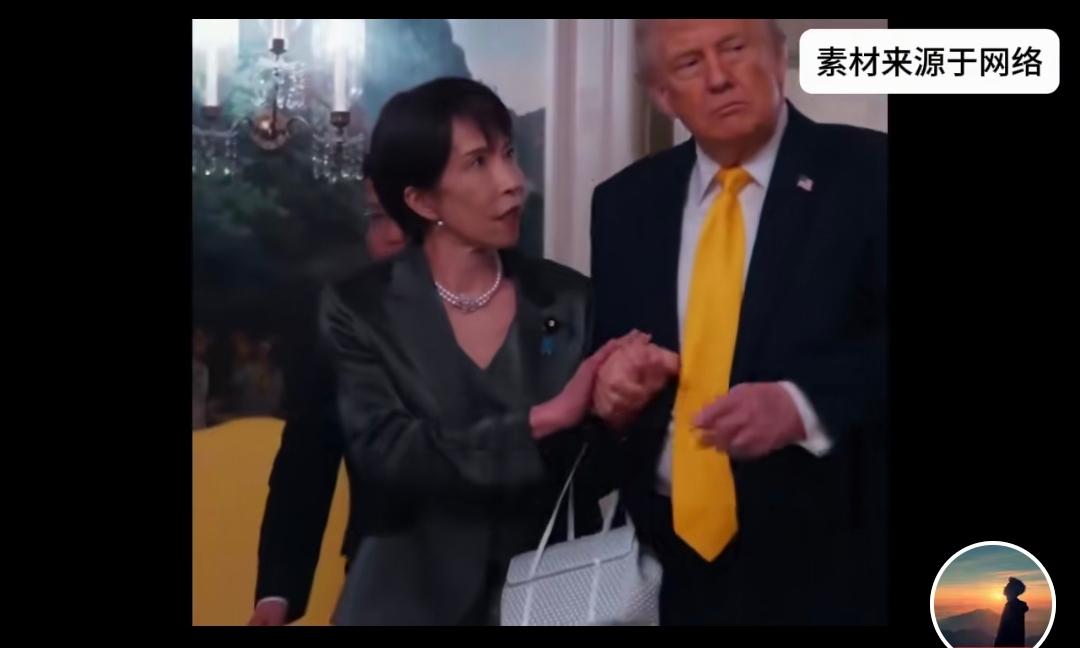 高市早苗与特朗普互相抚摸手背，这种关系令人费解？