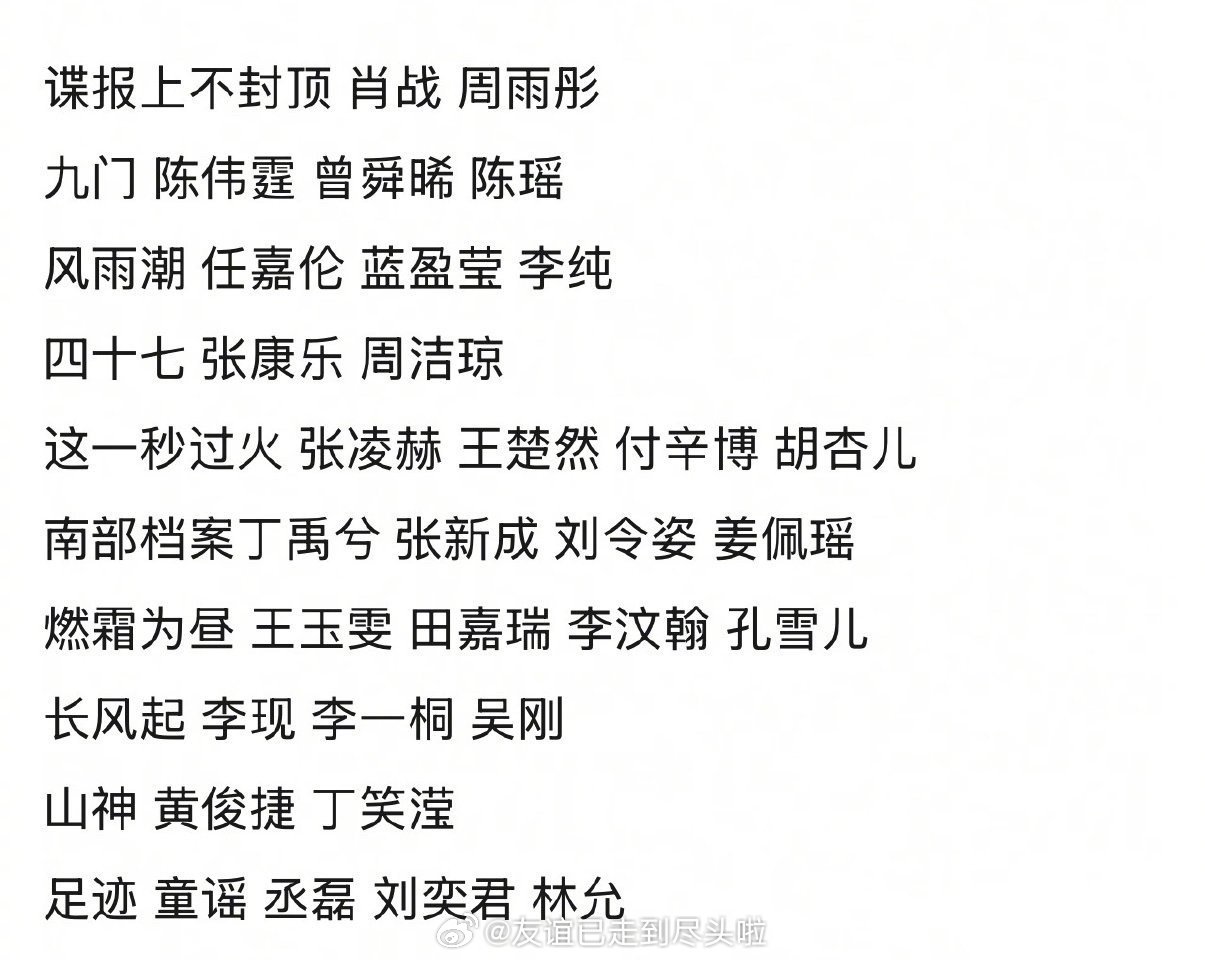 民国题材待播剧101，你期待哪部？谍报上不封顶 肖战、周雨彤九门 陈伟霆、曾舜晞