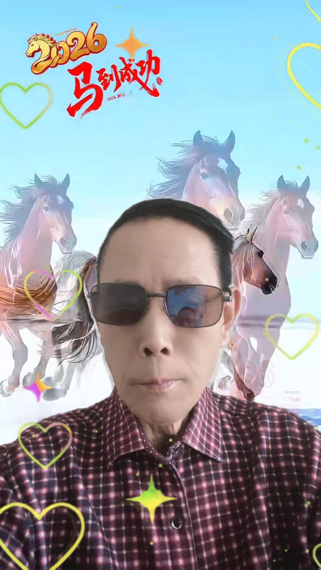 马到成功见者好运 喜迎马年新春到来游山玩水散散心