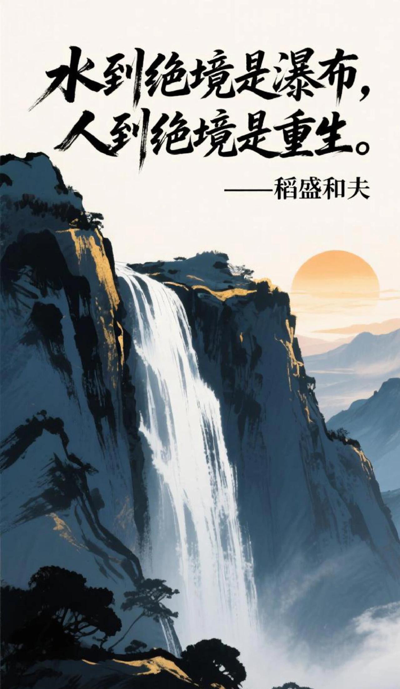水到尽头是瀑布,人到尽头是什么? 这里有几种不同心境的解读，各有味道：
 
1.