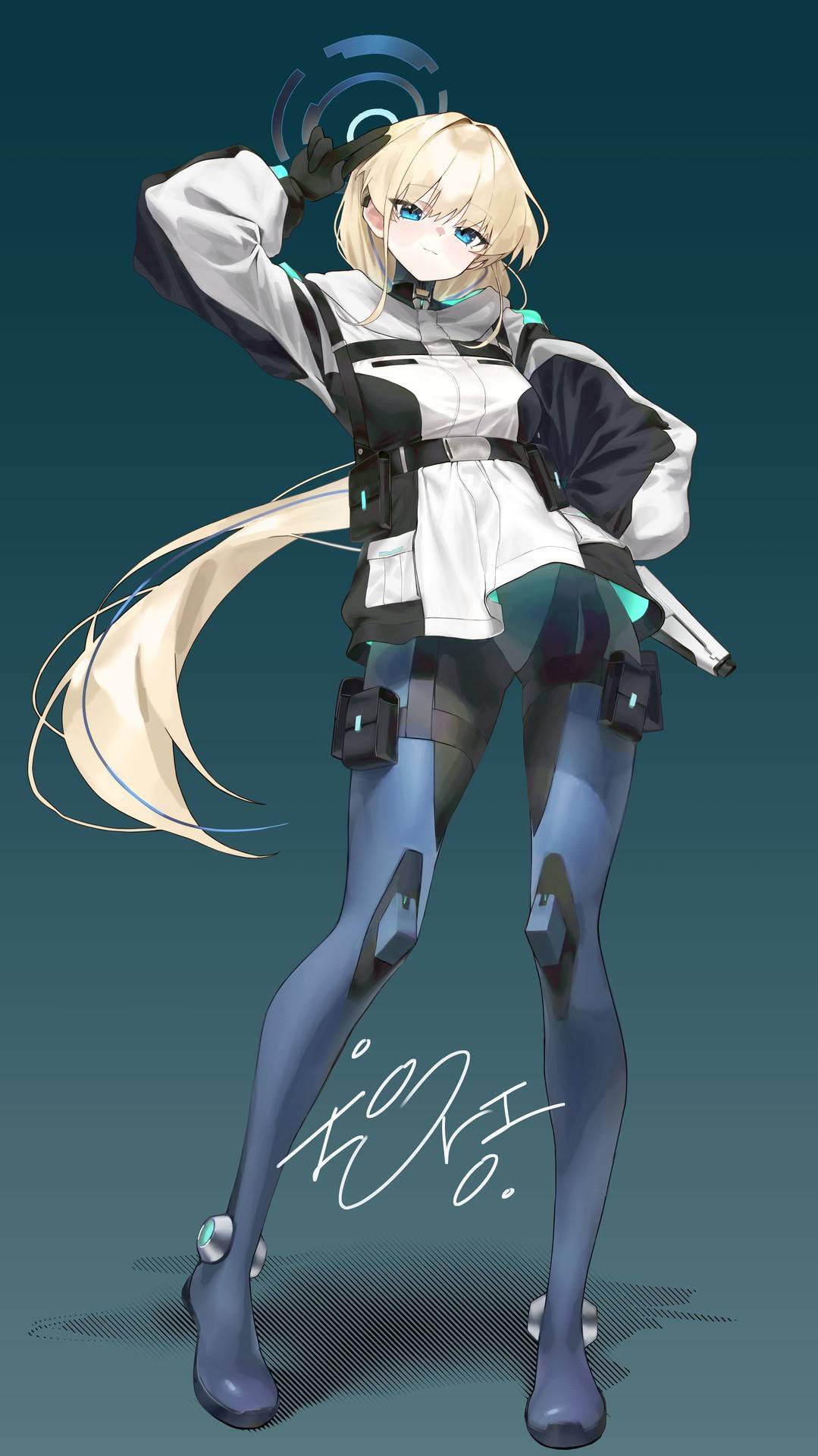 飞鸟马朱鹭——碧蓝档案——画师: ポエ，网页链接