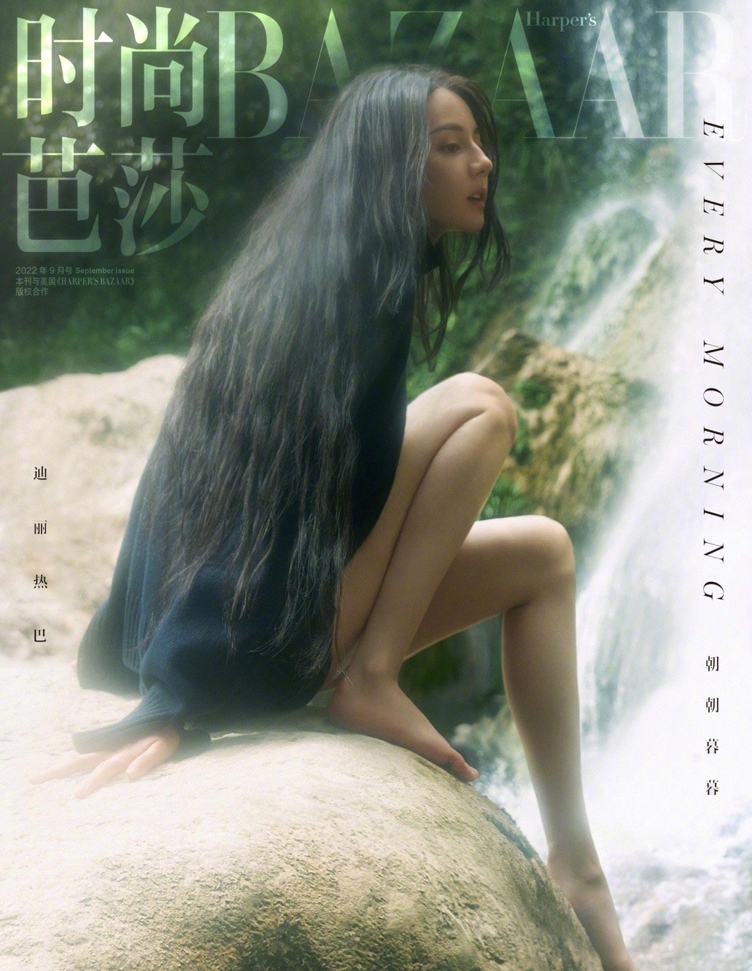 迪丽热巴侧颜有点柏芝的感觉