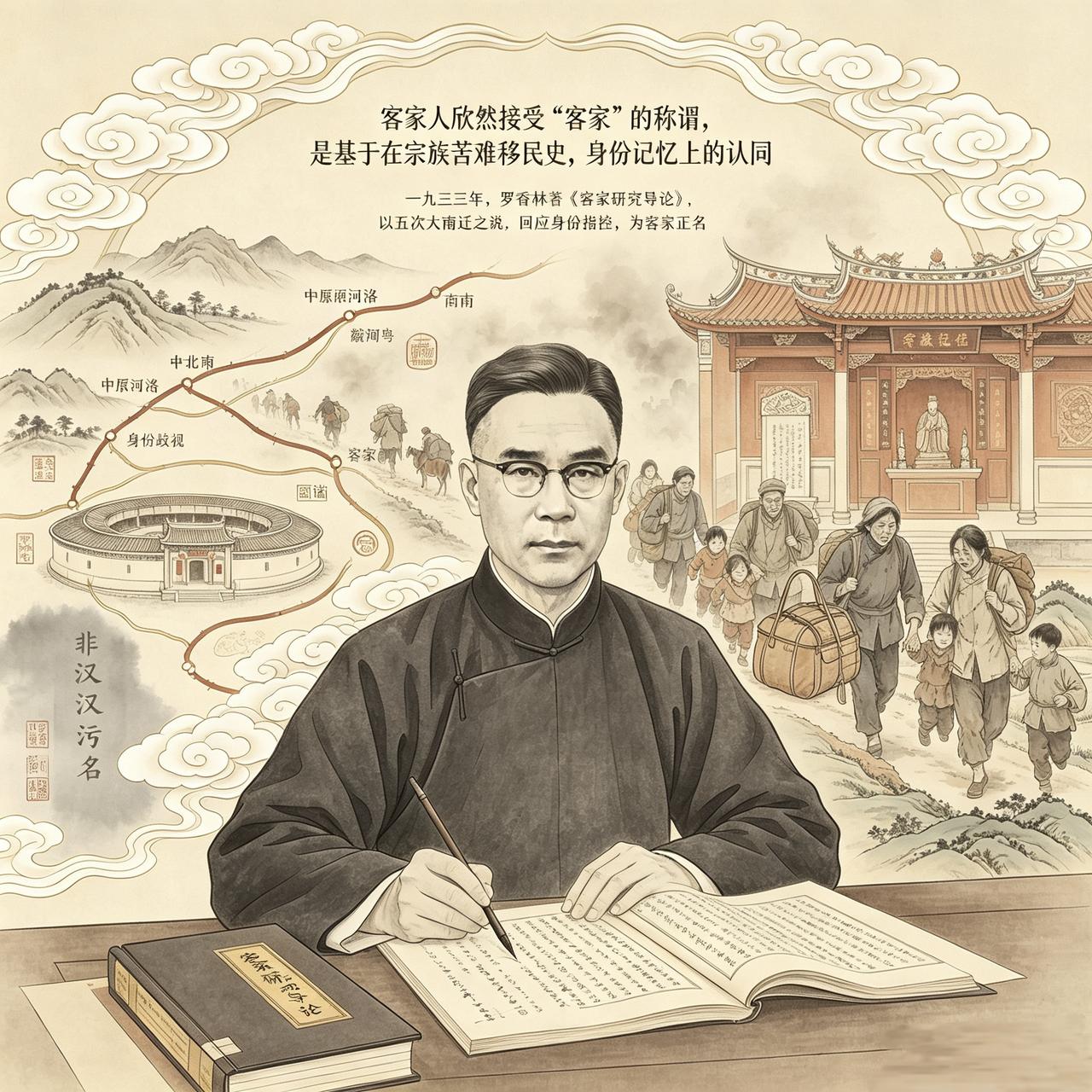 为什么，客家人会欣然的接受，“客家”(中原移民)这种带有“背井离乡”标签上的身份