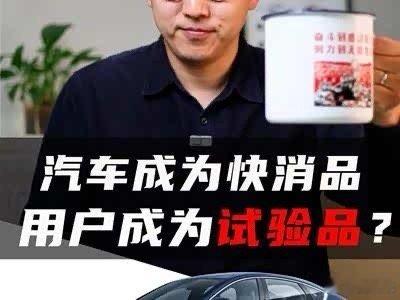 汽车变成快消品了吗 汽车是否正在向快消品转型。❇️‌产品迭代加速‌，新能源车型改