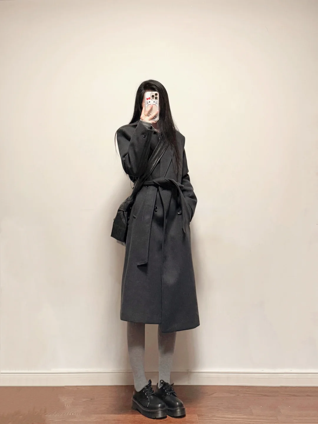 173 104｜买到了今年的人生灰色正肩大衣🧥