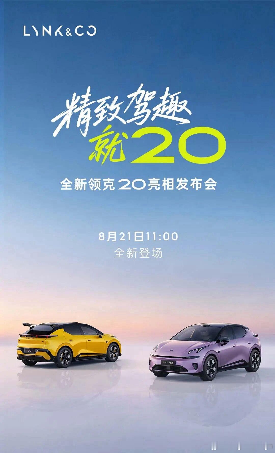 领克宣发还是低调哦大尾翼20直接就发图，图还挺小的