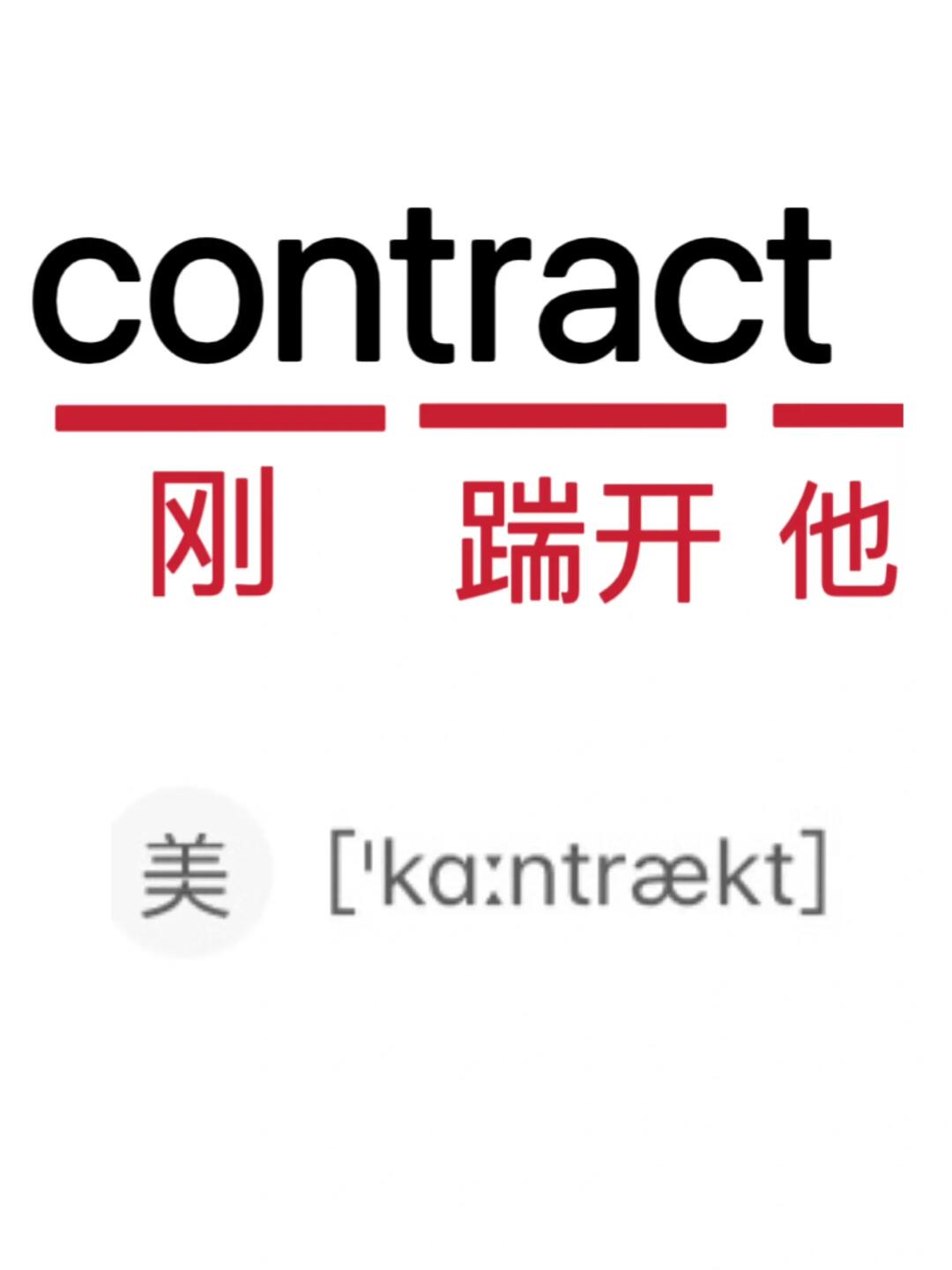 谐音梗记单词！