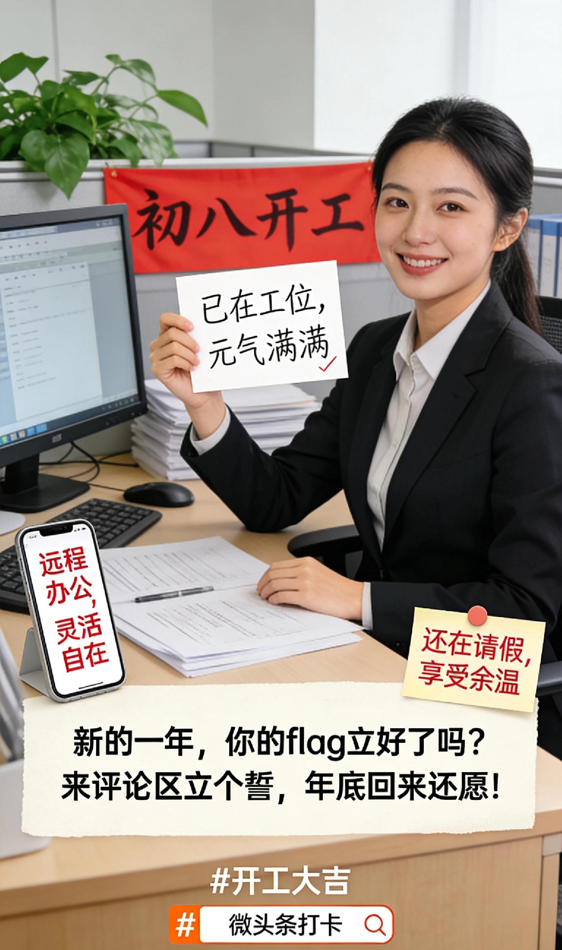 初八开工！你的“假期综合症”治好了吗？🤔
各位包子们，早安！今天是正月初八，你