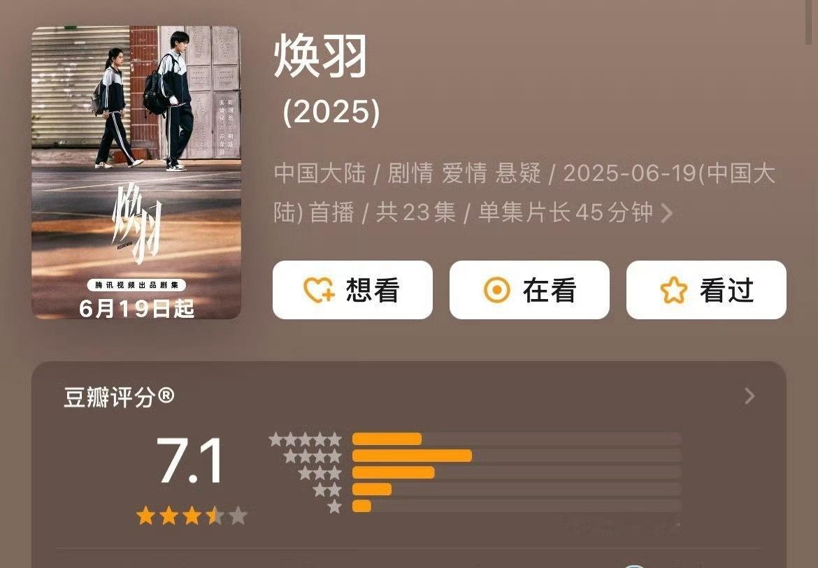 张婧仪周翊然的《焕羽》db开分7.1 ​​​