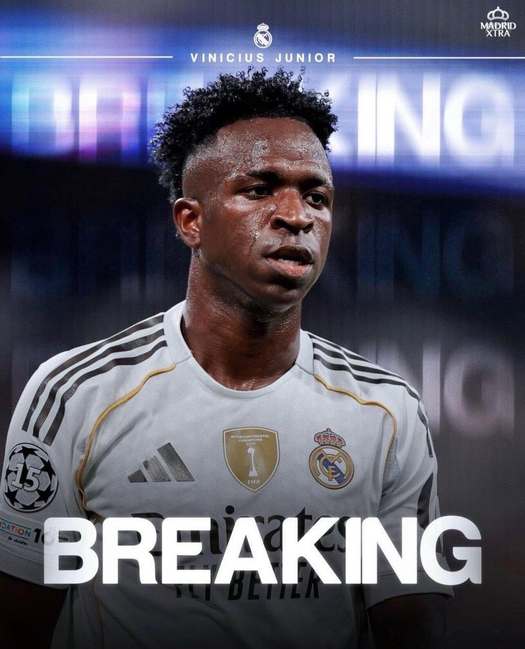 维尼修斯不愿与皇马续约！维尼修斯目前在皇马的税后年薪为1800万欧元。俱乐部为其