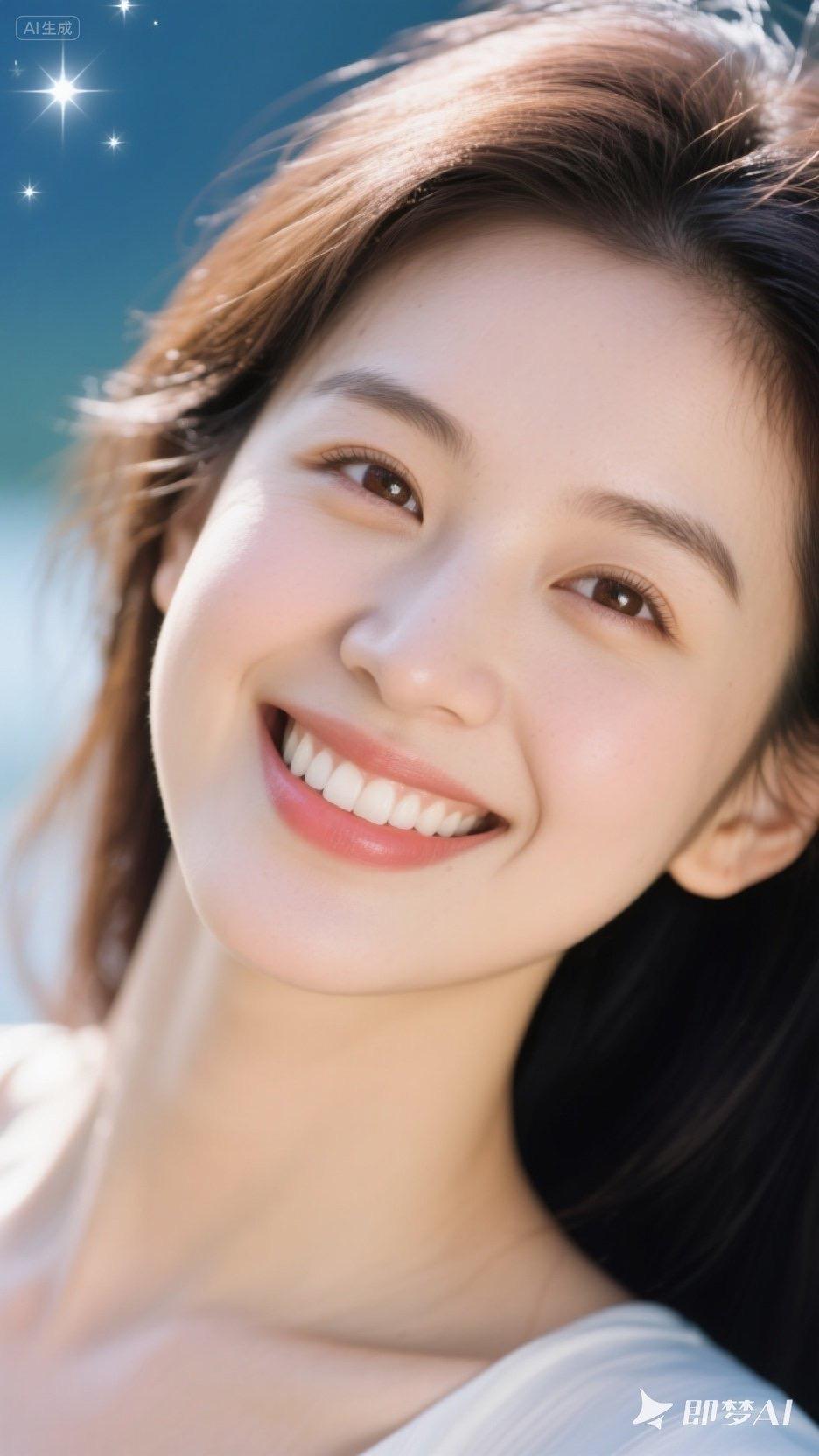 美少女系列，阳光灿烂，笑容可掬