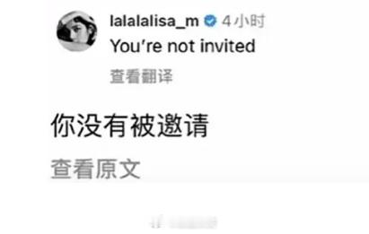 #Lisa要回归了#Lisa专辑又名：《你没有被邀请》，不做评价，可能好像就我多