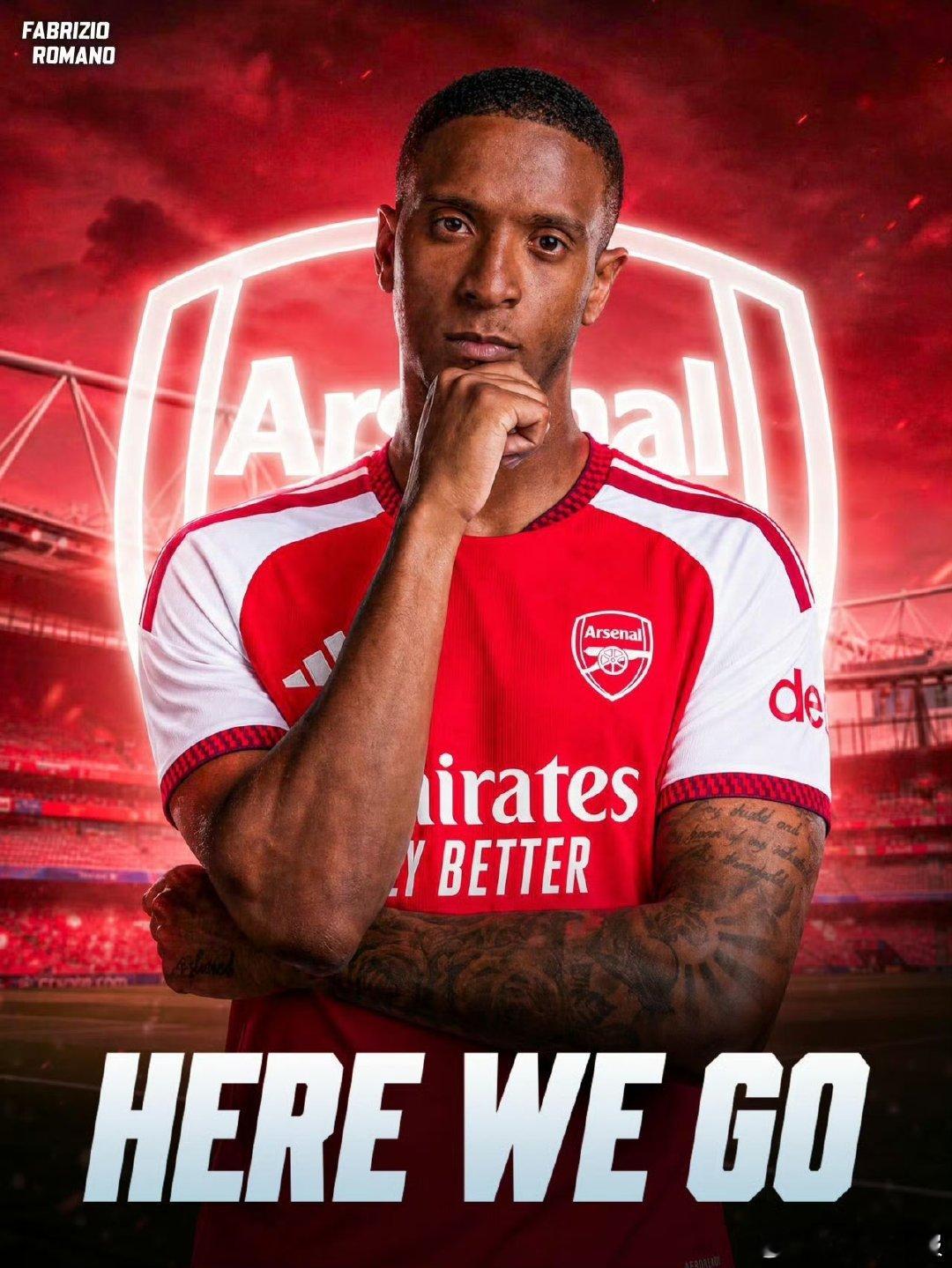 孔萨加盟阿森纳⚽️名记罗马诺用标志性的“Here we go”确认，阿森纳已与阿