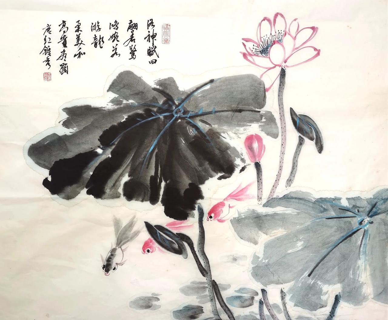 王丽红国画《婉若游龙》