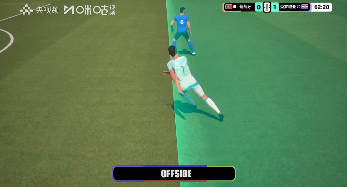 #C罗距离进球就差一个肩膀# 2026世界杯1/16决赛，葡萄牙对阵克罗地亚C罗