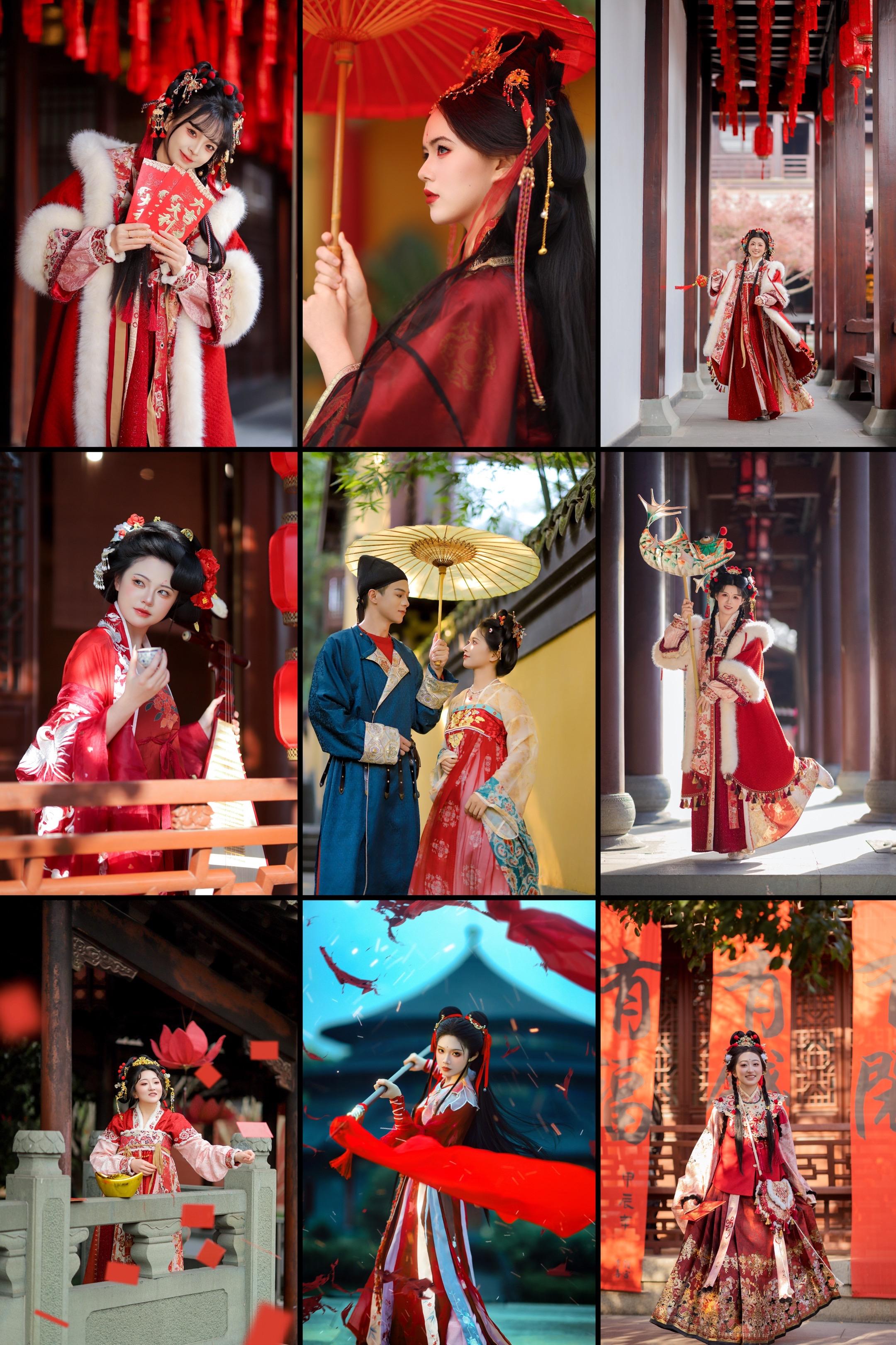 红色多好看呀！！一组红色系合集！！