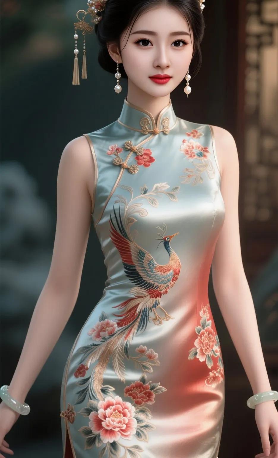 穿旗袍搭配什么发型好