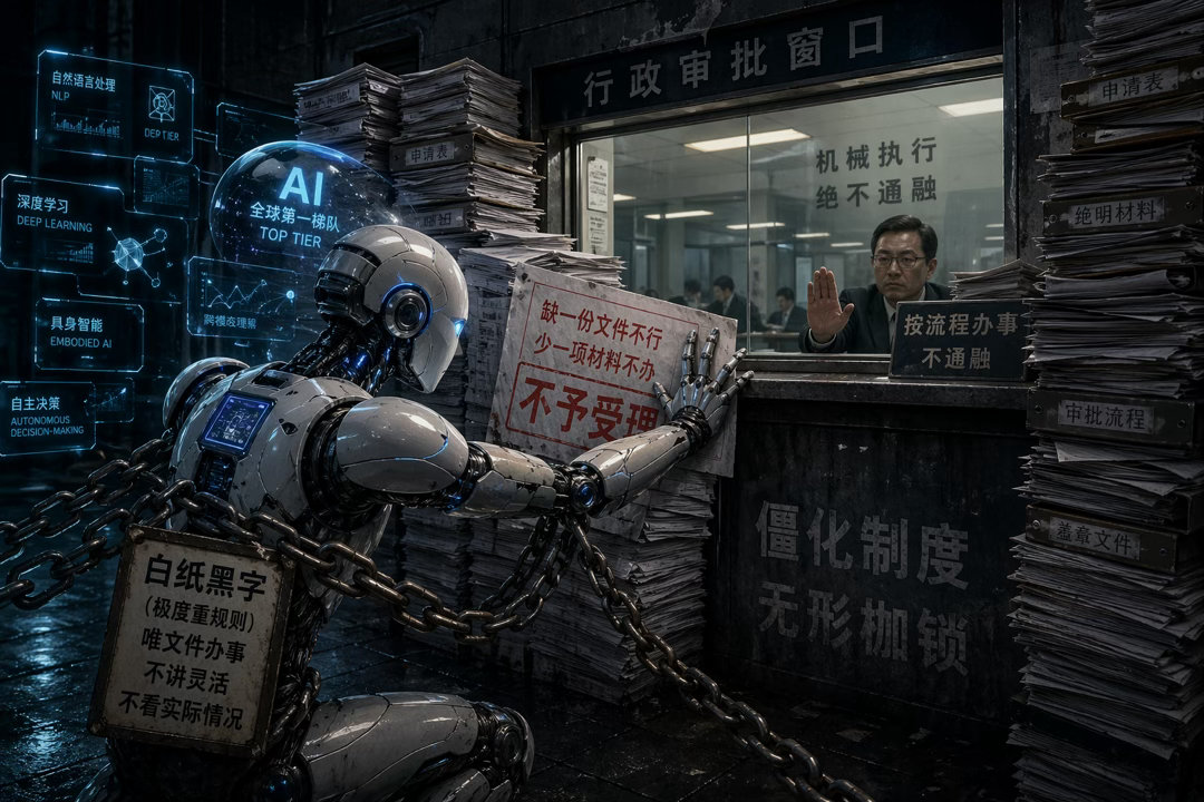 AI 即便今天中国AI已经站在全球第一梯队，技术足够顶尖，但有一个现实死结，再强