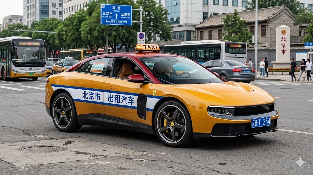 有点意思 法拉利还是法拉利，出个新能源车被网友们玩坏了...不过这颜色，确实毫无
