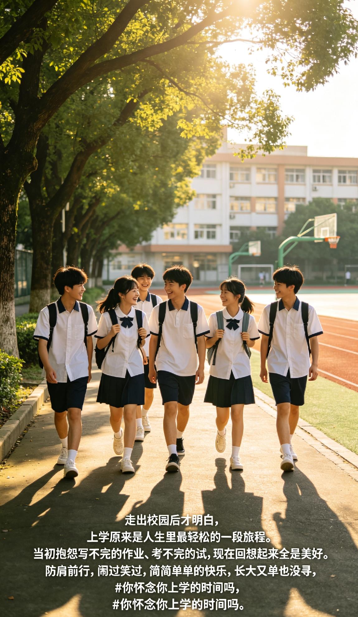 走出校园后才明白，上学原来是人生里最轻松的一段旅程。当初抱怨写不完的作业、考不完
