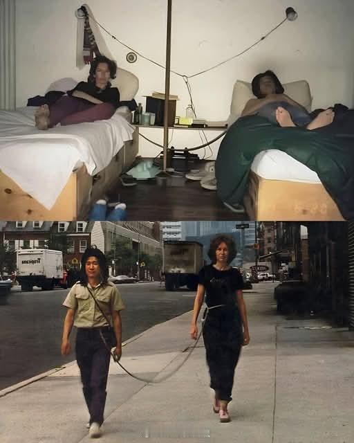 1983 年，两位艺术家在没有任何身体接触的情况下绑在一起一整年，以测试人类共存