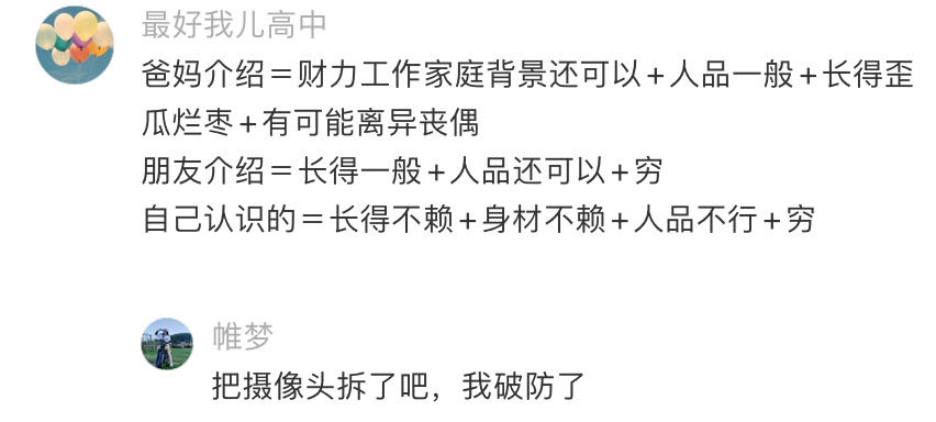 当代人年轻人相亲现状 ​​​
