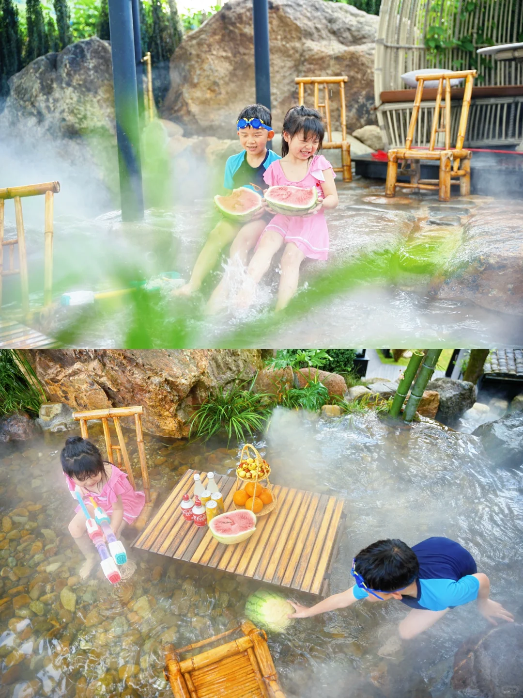 溯溪玩水冲呀💦夏天住进高山生活太赞