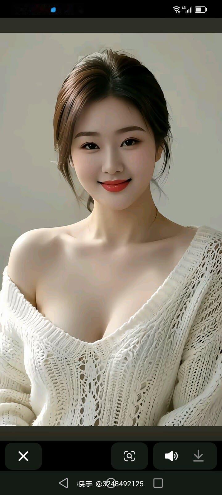 甜美笑容，温柔针织衫，元气满满的一天！🌟💖