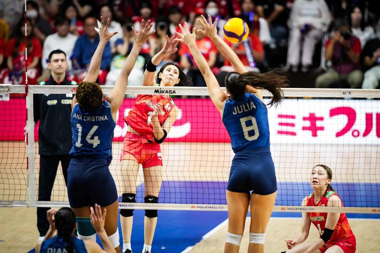 【2026世界女排联赛 大阪站：巴西女排3-1日本女排】北京时间7月8日晚上，分