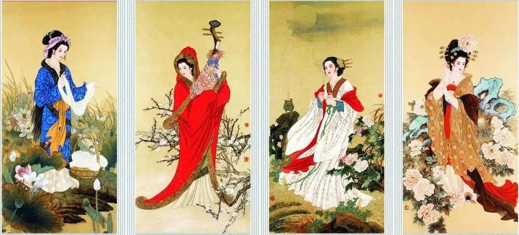 #怎样用诗词夸一个人好看#“眉如远山横翠，眼似秋水含波。”