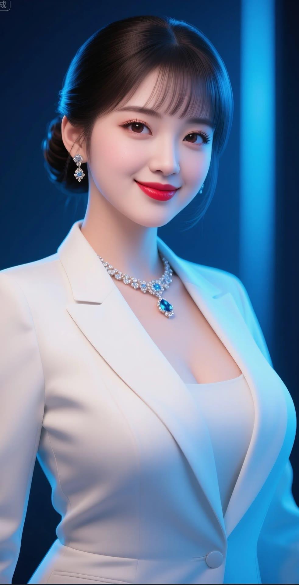 优雅白领风，闪耀珠宝，自信微笑，职场女神范儿！