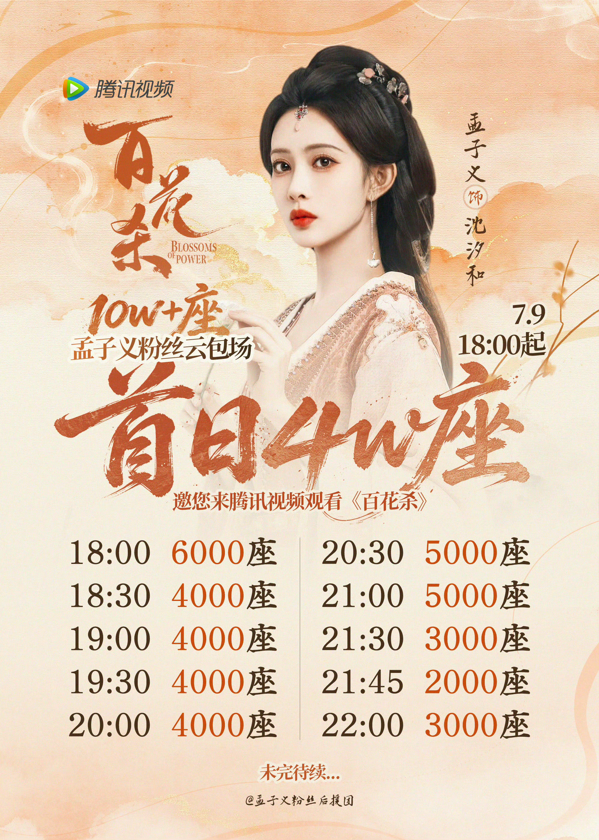 谢谢大家啦人情就是你来我往孟子义主演《百花杀》今日18:00起播出，欢迎大家来观