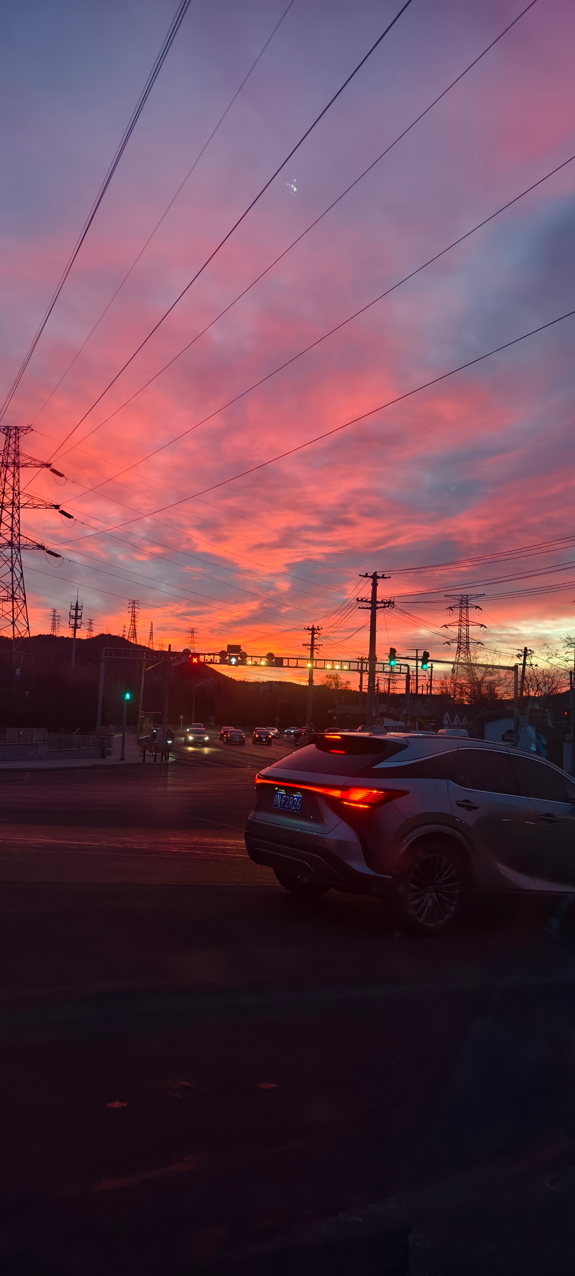 今天早上的天儿绝了～ 