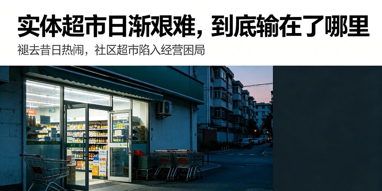 实体超市日渐艰难，到底输在了哪
 
褪去昔日热闹，社区超市陷入经营困局