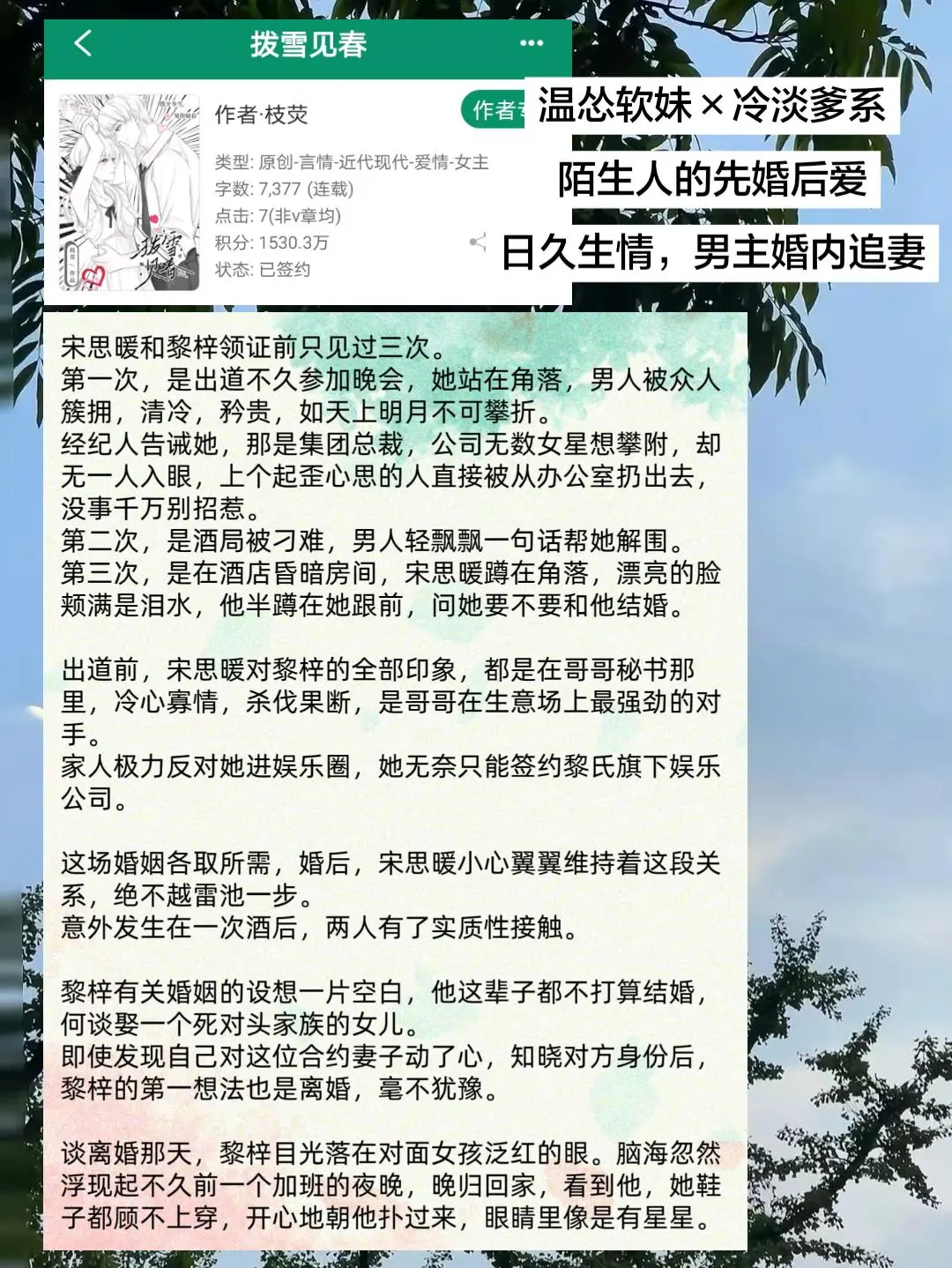 不敢让自己陷得太深，年上大佬察觉到自己的爱意后想离婚，结果直接追妻火葬场！